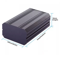 CNC usinage anodisation boîtier en aluminium boîtier d'instrument électronique boîtier PCB boîtier boîte de jonction Din Rail boîte