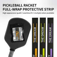 Bande de protection pour cadre de raquette de pickleball, motif visuel science-fiction, en TPU haute résistance, anti-chute, anti-rayures, protection intégrale