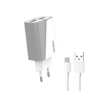 KINGLEEN Khối Sạc Tường USB E11 Chất Lượng Cao <span class=keywords><strong>2</strong></span> Gói Phích Cắm Lập Phương Hai Cổng Bộ Chuyển Đổi Sạc Điện Cho iPhone - Product Image 4