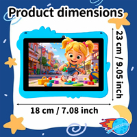 YPORANGE Tablet Edukasi Anak 8-Inci dengan Android 14.0 MTK Octa Core 8GB 128GB Layar Kapasitif Baru 3000mAh Wi-Fi 5GHz
