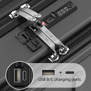 <span class=keywords><strong>Valise</strong></span> cabine à ouverture frontale - Compartiment pour ordinateur portable 15,6 pouces avec roulettes à 360° °   Roues pivotantes - Product Image 5