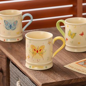 Mm Vlinderstrik Mok Met Souvenir Paar Keramische Beker Schattige Crème Vlinder Koffiekopje Meisje Hart Ontbijt Melk Mok - Product Image 4