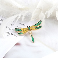 Broche de revers Vintage en émail pour femme, grand insecte à la mode
