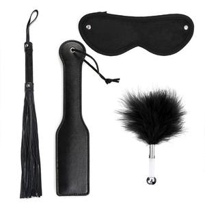 แส้สำหรับเซ็กส์ทอย อุปกรณ์ฝึกคู่รักใหม่ SM สำหรับการแกล้งและตบ ของเล่นเซ็กส์ทอย หน้ากากปิดตาสำหรับการเกี้ยวพาราสี อุปกรณ์เสริมสำหรับการลงโทษ - Product Image 1