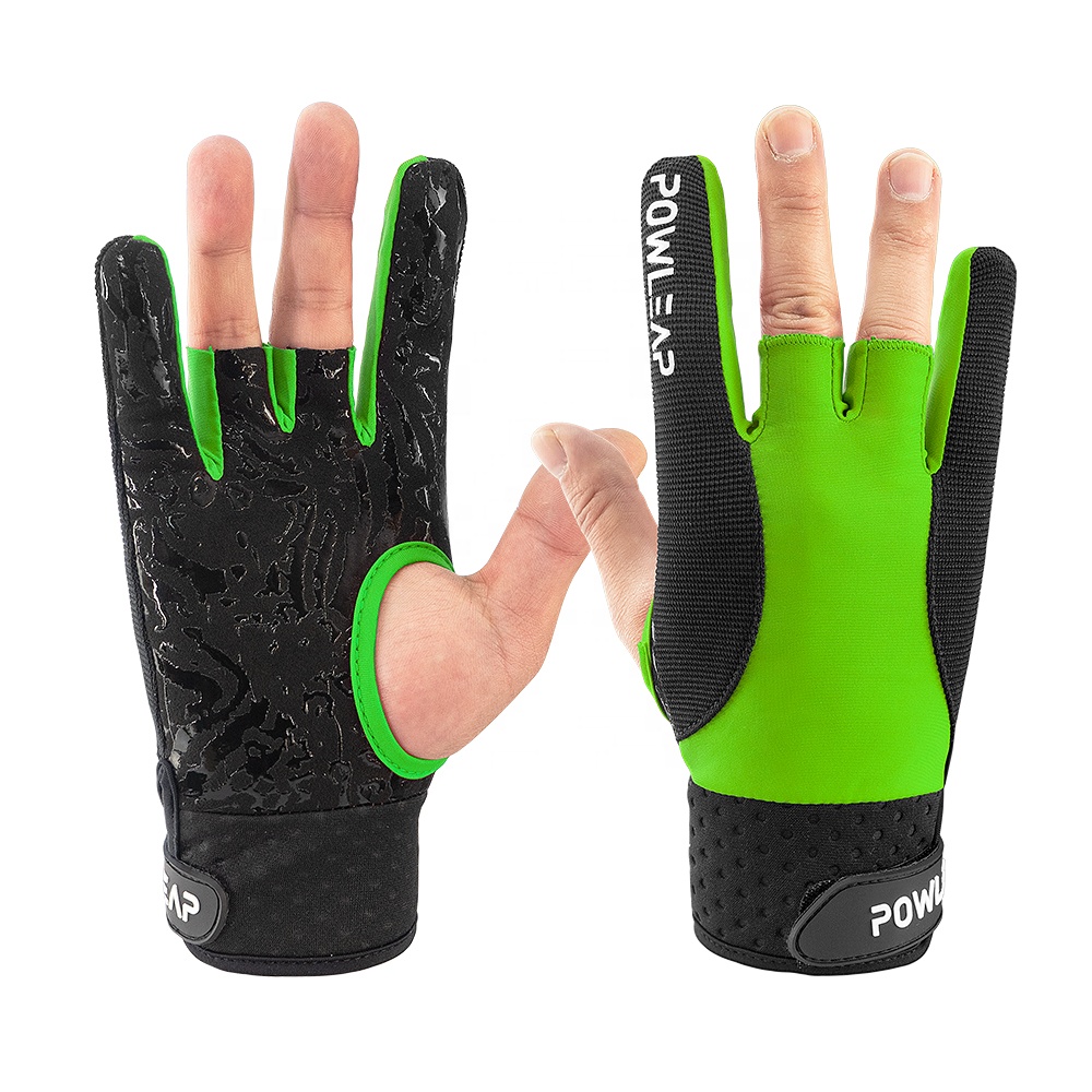 Halbfinger Bowling Zubehr 1 Paar Professionelle Rutschfeste  Bowlinghandschuhe Halbfinger Sporthandschuhe