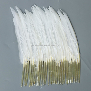 Con trỏ ngỗng trắng với mô hình nhuộm cho hàng thủ công lễ hội và bộ sưu tập lông - Product Image 1