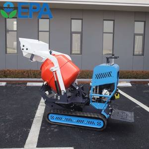 Máquina mezcladora de hormigón EPA CE automática, microcargadora móvil de cemento diésel, mezcladora de hormigón, Mini mezcladora de hormigón sobre orugas Industrial - Product Image 4
