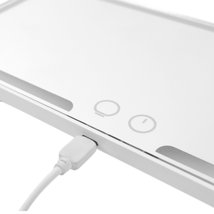 Xách tay USB sạc <span class=keywords><strong>Led</strong></span> trang điểm gương thời trang xe Visor với phóng đại và ba màu đèn cảm ứng chuyển đổi Sun-Shading - Product Image 6