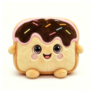 Peluche personnalisée en forme de pain grillé, peluche pain, peluche alimentaire, peluche chocolat, animal en peluche pain grillé - Product Image 3