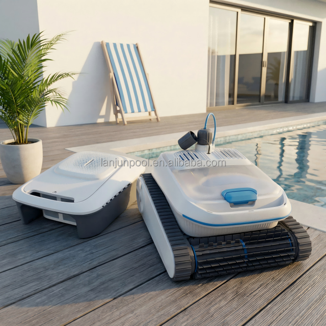 Swimming Pool Fully Automatic Intelligent Wireless Cleaning Robot with Water Surface Cleaning Function