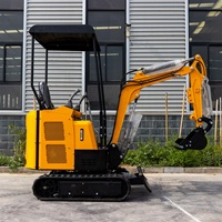 Miniexcavadora Hightop HT-15, Peso Operativo de 1500 kg, Capacidad del Cucharón de 0.03 m³, Rotación de 360 Grados, Excavadora Compacta