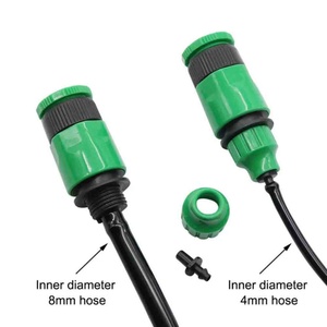 Irrigation Watering Greenhouse 1/2 to 3/4 Thread Nipple Connector Hose Quick Connector Adapter Garden Hose Irrigation Connector - Product Image 5