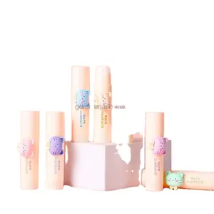 Vegan Lip Care Mềm Lột Lip Balm Nhãn Hiệu Riêng Biểu Tượng Tùy Chỉnh 6 Trái Cây Lip Balms Cho Trẻ Em