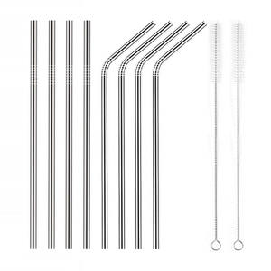 All'ingrosso Logo personalizzato riutilizzabile in acciaio inox <span class=keywords><strong>cannucce</strong></span> con spazzola di pulizia Set accessori per bere <span class=keywords><strong>Cocktail</strong></span> con scatola di visualizzazione - Product Image 2