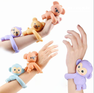 LED Stretchy Animal <span class=keywords><strong>Glow</strong></span> Armband-Leuchtendes sensorisches Spielzeug zum Stress abbau, süßes <span class=keywords><strong>Cartoon</strong></span> Zappeln Armband für Kinder & Erwachsene - Product Image 1