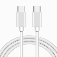 Venta al por mayor de cable de carga rápida USB C a USB C cable de datos rápido para dispositivo de puerto tipo C