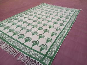 Indian <b>Boho</b> Kilim Style Luxury Cotton Dhurrie <b>Rug</b> Handmade Non-Slip Washable Travel & Home Decor - Product Image 2