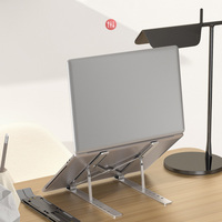 JW8612 Support d'ordinateur portable en aluminium avec logo personnalisé Support pliable pour tablette et ordinateur portable de taille mini Support pour ordinateur portable