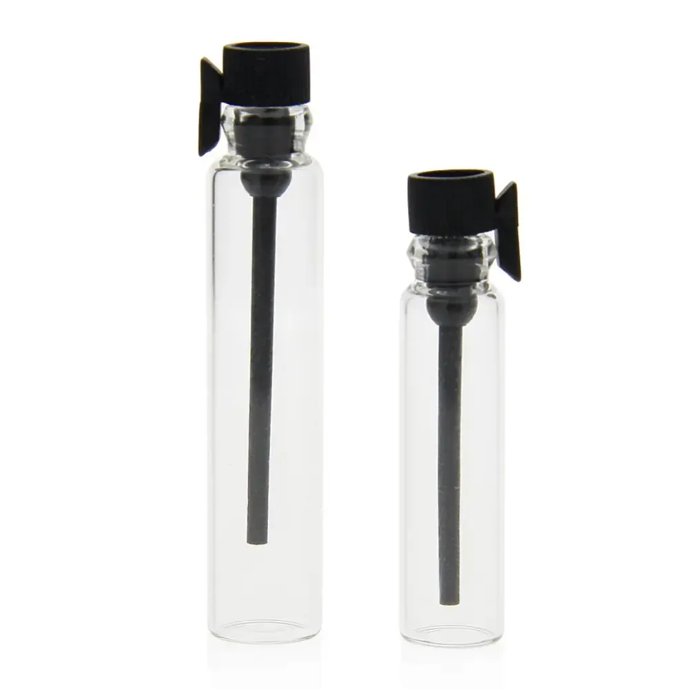 Vial DE PRUEBA 1mL 2ml 3ml Mini botella de prueba de Perfume transparente Botella de vial de muestra de vidrio para botella de prueba de Perfume