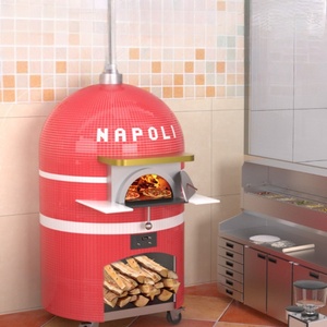 Four à pizza mobile au bois monté sur remorque, four à pizza au bois pour la restauration, les festivals et les événements en plein air - Product Image 4