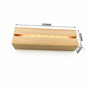 Sunbo Chất lượng cao dẫn ánh sáng ban đêm với cơ sở gỗ 7 màu ấm dẫn chủ USB nút đánh bóng kỹ thuật - Product Image 5