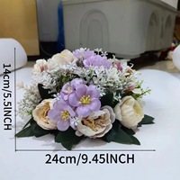Buket Bunga Peony Buatan dari Sutra, Bunga Peony Palsu Berumbai untuk Dekorasi Pernikahan, Jalan Masuk Hotel, Rumah, Grosir