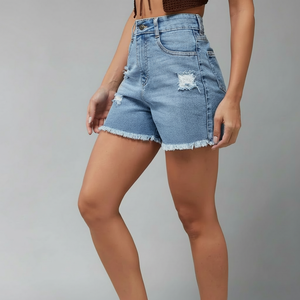 Pantalones cortos de mezclilla personalizados de alta calidad para hombre, pantalones cortos de mezclilla informales clásicos de algodón puro, nuevo diseño con bolsillos sólidos, pantalones cortos personalizados para hombre al por mayor - Product Image 1