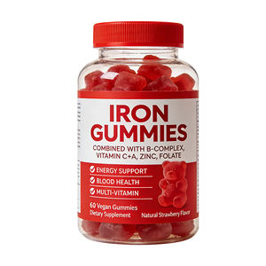 Grüne Peptid-Kollagen Vegane Eisen-Gummibärchen Nahrungsergänzungsmittel für Frauengesundheit mit Hautaufhellenden Vorteilen - Product Image 1