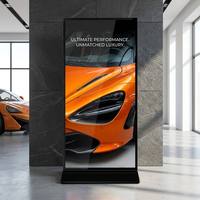 Kios Digital Signage Layar Penuh Profesional 55 65 75 85 98 Inci Panel Layar Sentuh LCD untuk Iklan Layanan Mandiri Dalam Ruangan