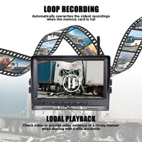 Système de caméra sans fil avec enregistreur vidéo numérique, moniteur de voiture 10,1 pouces, kit de vision arrière pour camion, camping-car, remorque, gestion de flotte