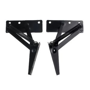 JYCHardware Spring Hinge For Sofa <b>Bed</b> Frame Black Iron Corner Bracket With Split Design One Side Each - Product Image 1