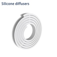 Profilé LED encastré flexible en aluminium avec diffuseur en silicone pour l'éclairage architectural et commercial