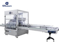 Machine de remplissage automatique haute vitesse SinaEkato à 6 têtes, complète avec moteur et composants de pompe pour cosmétiques et parfums