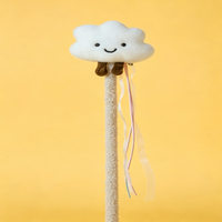 Baguette de jeu pour chat assortie avec plumes et pompon, jouet interactif pour chatons d'intérieur, bâton de jeu pour animaux de compagnie, cadeau promotionnel personnalisé avec logo pour chat