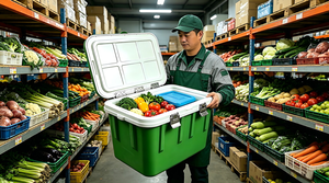 Contenedor Aislado para <span class=keywords><strong>Alimentos</strong></span> de 58L, Caja de Transporte de Comida de Grado Profesional para Logística de Cadena de Frío - Product Image 5
