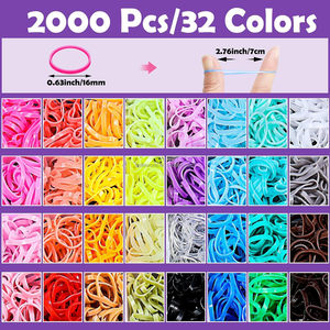 BELLEWORLD - Juego Completo de Herramientas y Materiales para Peinar el Cabello, Bandas Elásticas de Colores para el Cabello, Peine de Salón, en Caja - Product Image 5