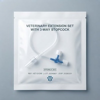 Kit d'infusion vétérinaire transparent, écologique, sans DEHP, à usage unique, pour animaux de compagnie
