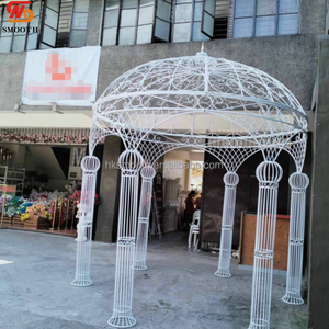 ซุ้มแต่งงานทรงโดมโลหะแบบกลวง พร้อมเสาหลายเสาที่ทำจากท่อหนา สำหรับตกแต่งงานแต่งงานกลางแจ้ง - Product Image 2