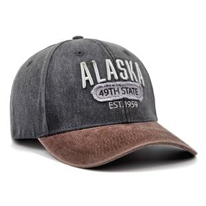 Gorra de Béisbol Casual para Exteriores, Personalizada, Retro, de Tela Encerada con Aspecto Desgastado, Minimalista y Moderna - Product Image 1