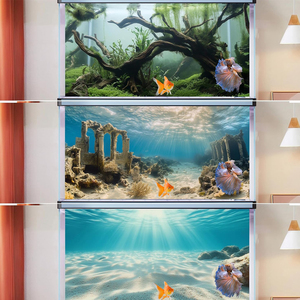 1 bộ 3 cái nền hồ cá, vải bể cá nền, dưới đáy đống đổ nát tầng sunshines & cây gỗ chi nhánh cây thủy sinh - Product Image 4