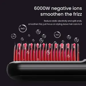 Products KSKIN Wholesales Portable Negative Ion Wireless Hair Care Products Mini Hair Styling Products Heating Comb Straightener