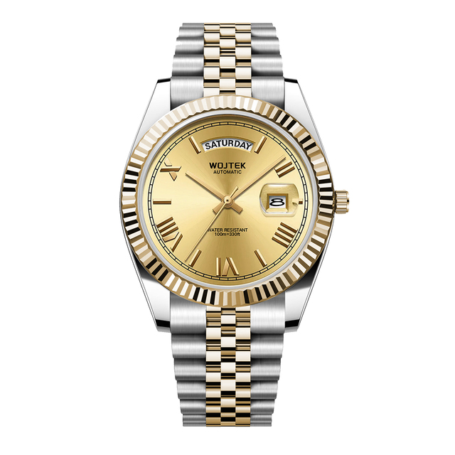 Luxury Men's Automatic Mechanical Watches Sapphire Glass Mirror 18K Gold Most Popular Mechanical Rolejs