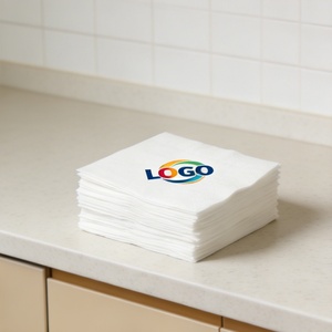 Serviettes en papier Airlaid personnalisées colorées, serviettes en lin, serviettes en tissu uni pour cocktails, déjeuner, dîner, avec logo, 25, 30, 40 cm - Product Image 2