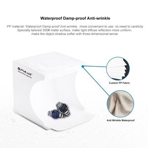 PULUZ 20cm Mini caja de luz de estudio fotográfico portátil Fondos <span class=keywords><strong>gratis</strong></span> Mesa PVC Fábrica al por mayor para disparar Tienda de campaña Fotografía - Product Image 3