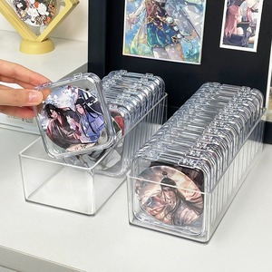 Boîte de Rangement Transparente pour <span class=keywords><strong>Ongles</strong></span>, Boîte de Rangement pour Badges, Grand Emballage Fait Main pour Faux <span class=keywords><strong>Ongles</strong></span>, Boîte Vide Carrée pour Colliers - Product Image 5