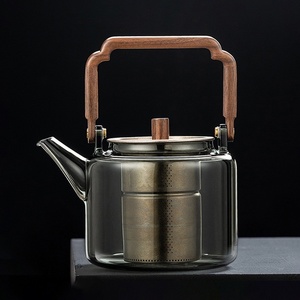 Shiqi teko Titanium semua dalam satu, teko teh kompor listrik kaca tahan panas, sinar angkat untuk pembuat teh rumah tangga, Set Kopi & Teh - Product Image 3