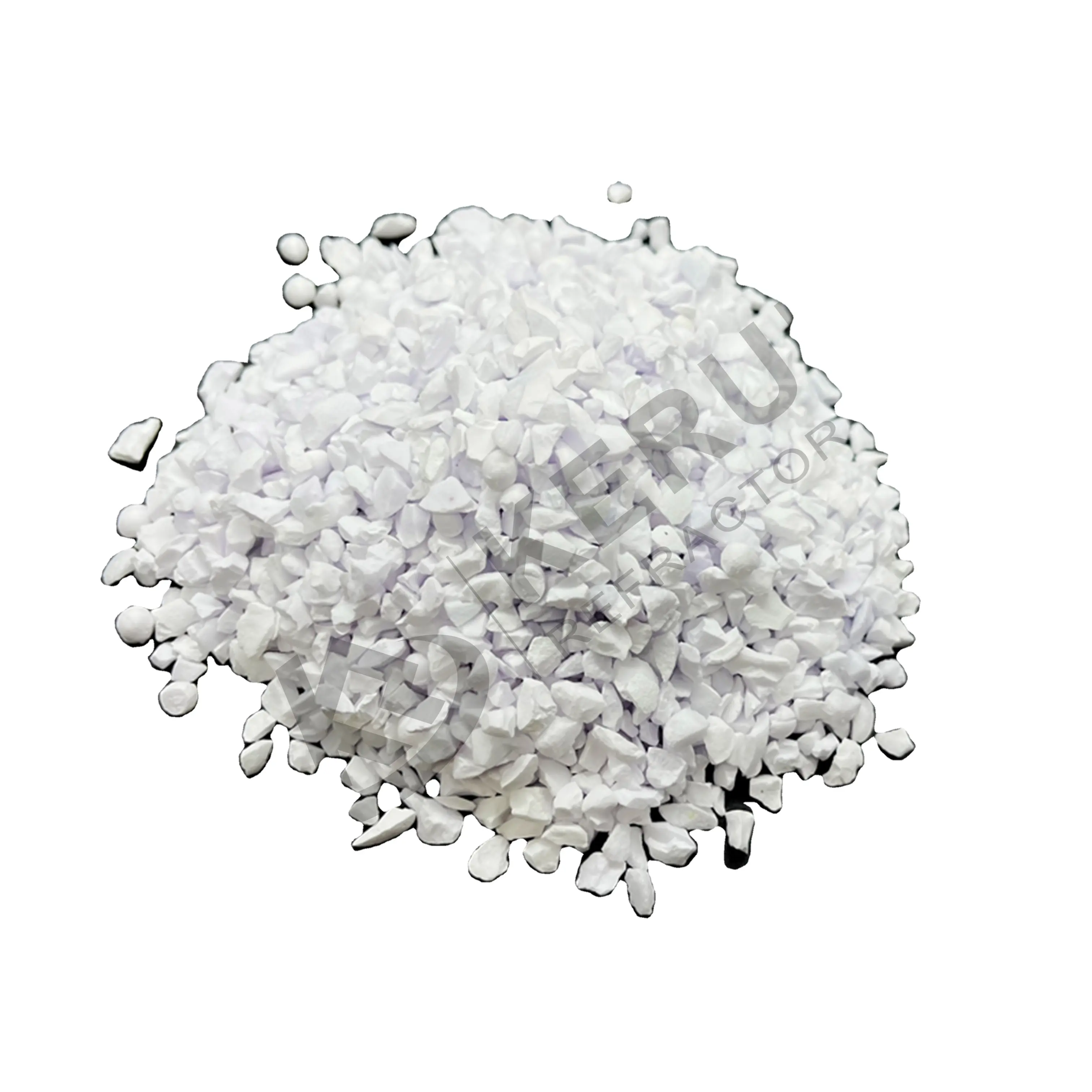 KERUI 99.6% High Purity Refractory Grade Sintered White Tabular Alumina Corundum For Refractory Production