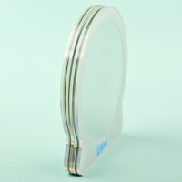 Miroir de maquillage portable mini en acrylique écologique, motif floral, décoration personnalisée DIY pour hommes et femmes
