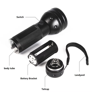 Usine professionnelle en alliage d'aluminium 395nm violet qualité de vie étanche urine pour animaux de compagnie papier monnaie détection 51 Led UV Flash Light - Product Image 4