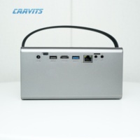 Proyector CAAVITS YHV7 Pro con Batería Integrada, LED de 600 ANSI Lúmenes, DLP 1280X800P, Android 9.0, Control Remoto, Cine en Casa Inteligente, 2G